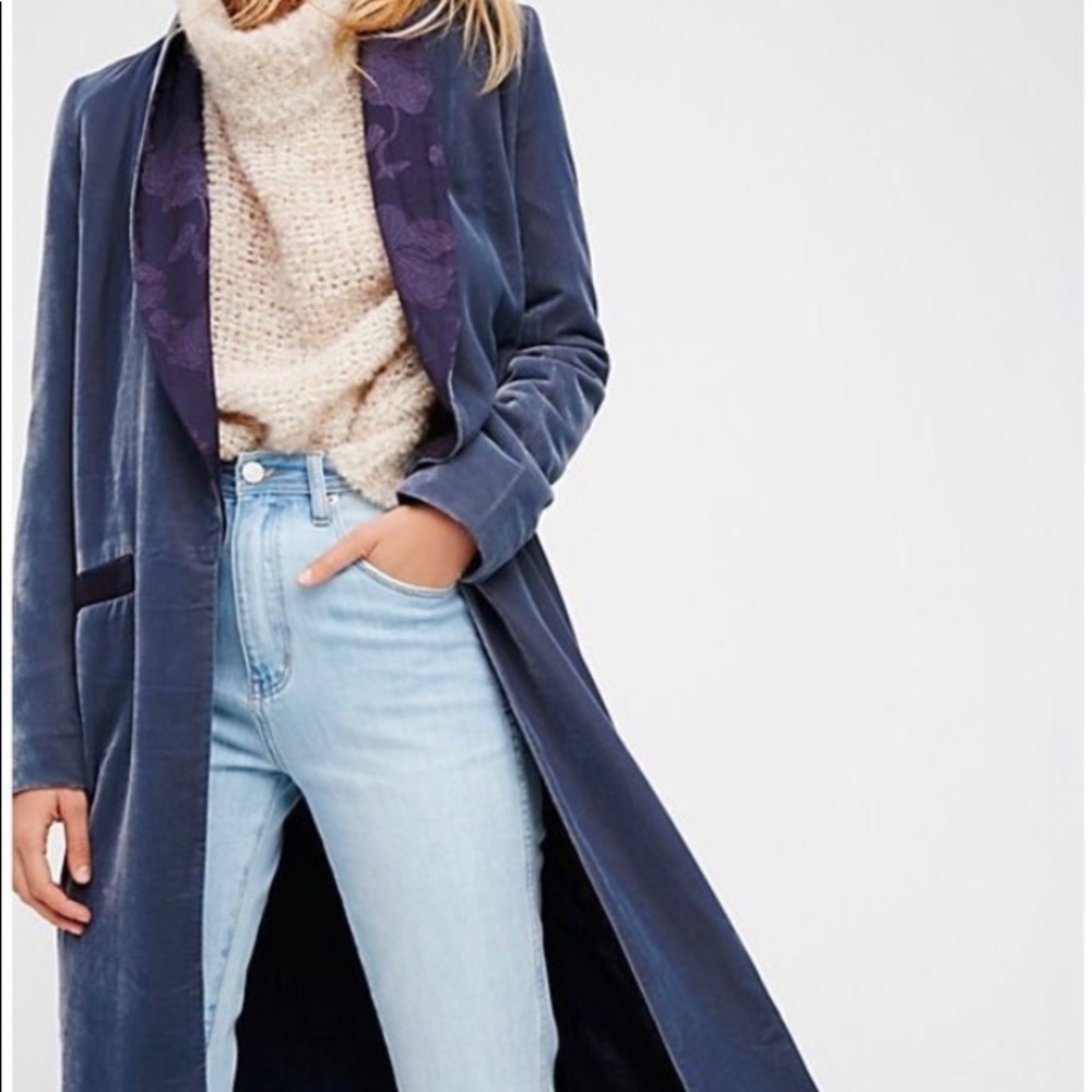 Free People Velvet Dreams Duster Coat